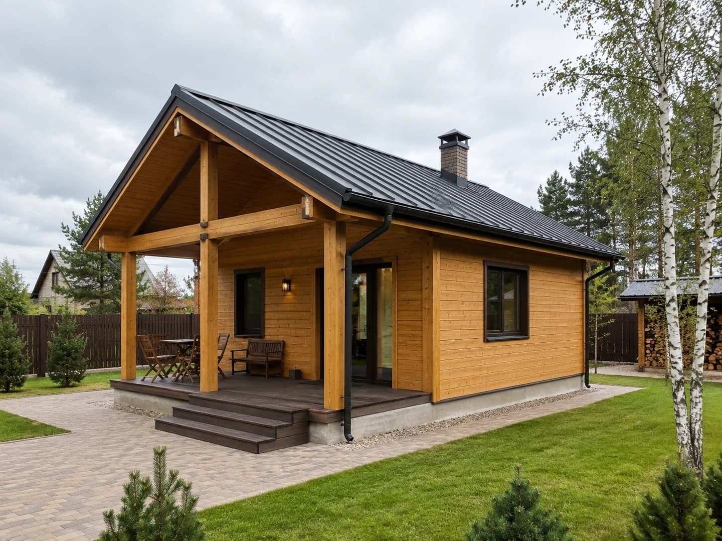Каркасная баня Wood 24